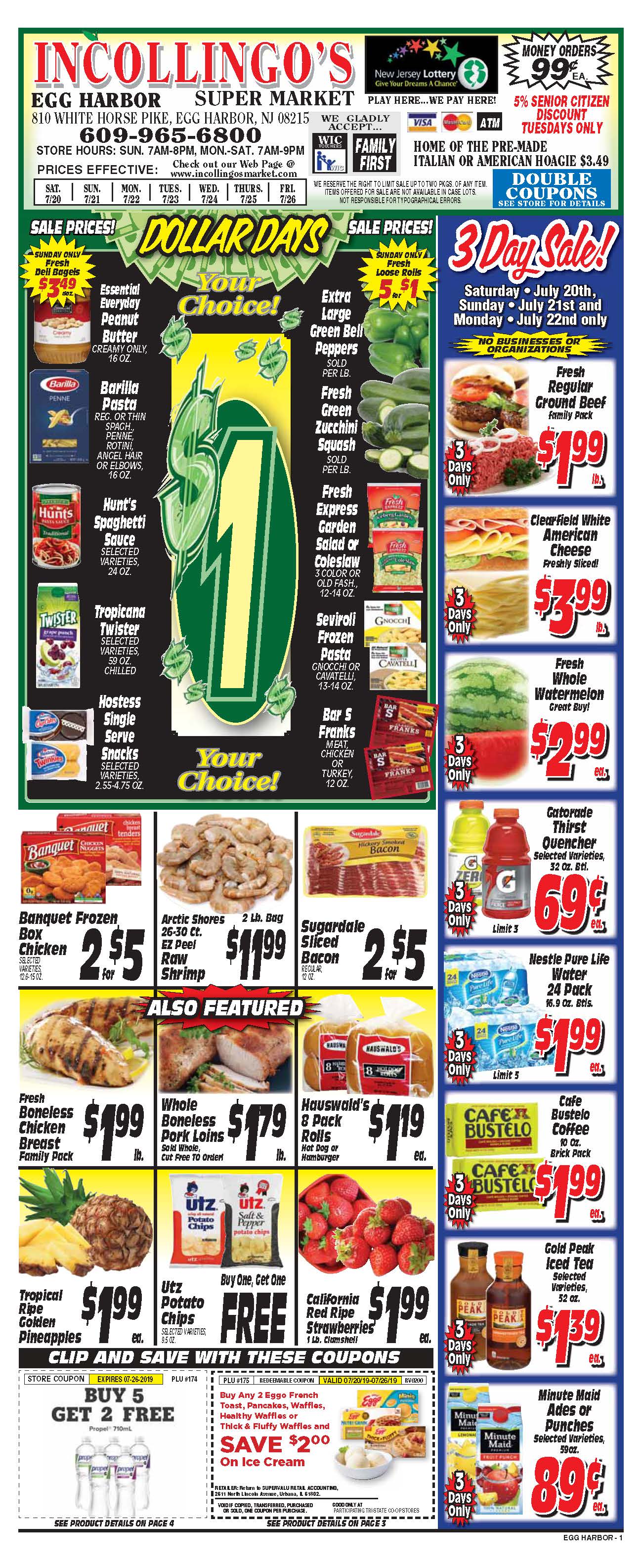 Weekly Circular, Grocery Store Coupons Egg Harbor, NJ Incollingo's